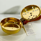 Gold Stars Incense Holder With Handle (brass)