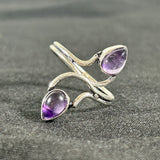 Tanvi Silver-Plated Stone Rings (Multiple Options)