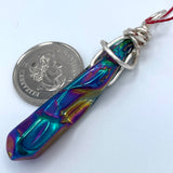 Titanium Quartz Pendant Handmade