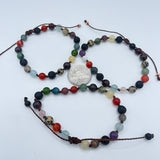 Stone Bead bracelets w/knots (Multiple Options)