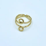 Gold Metal Adjustable Rings (Multiple Options)