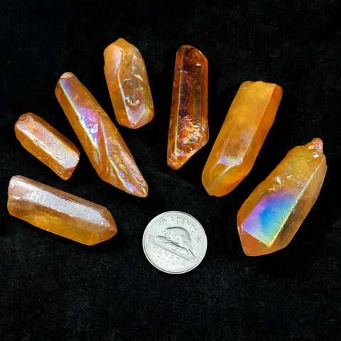 Tangerine Aura Quartz