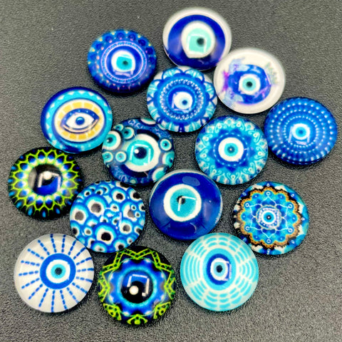 Funky Evil Eye Sticker Beads