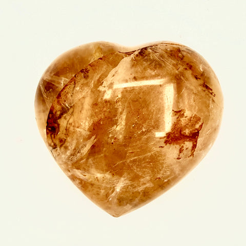 Golden Healer Quartz Heart