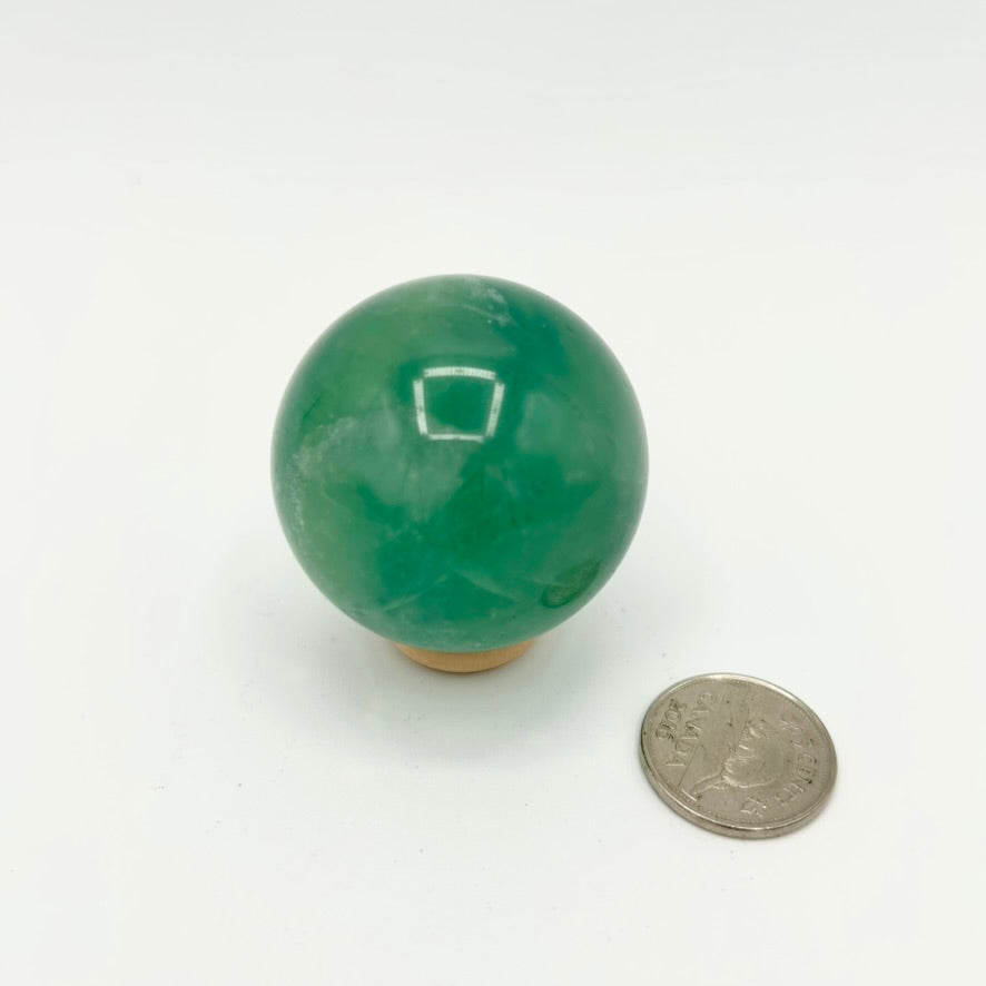 Green Fluorite Sphere (Multiple Options)