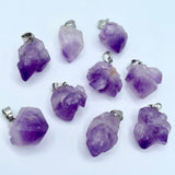 Raw Amethyst Pendants