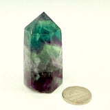 Banded Purple and Green Fluorite Tower (Multiple Options)