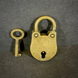 Antique Style Padlock and Key