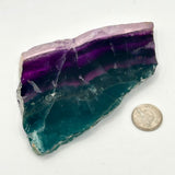Purple and Green Fluorite Slice