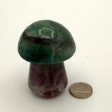 Purple and Green Fluorite Mushroom