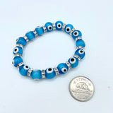 Evil Eye Glass Bracelet
