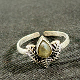 Tanvi Silver-Plated Stone Rings (Multiple Options)