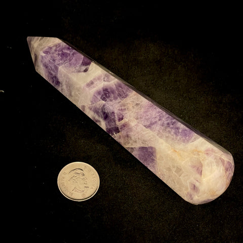 Pointed Chevron Amethyst Massage Wand