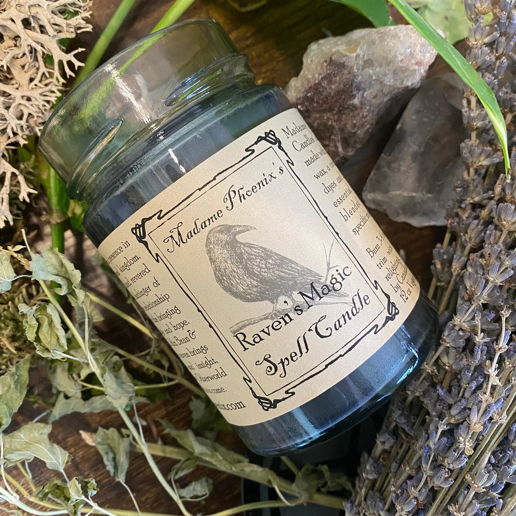 Raven's Magic 12 oz Spell Candle by Madame Phoenix