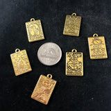 Various Gold Tarot Charms