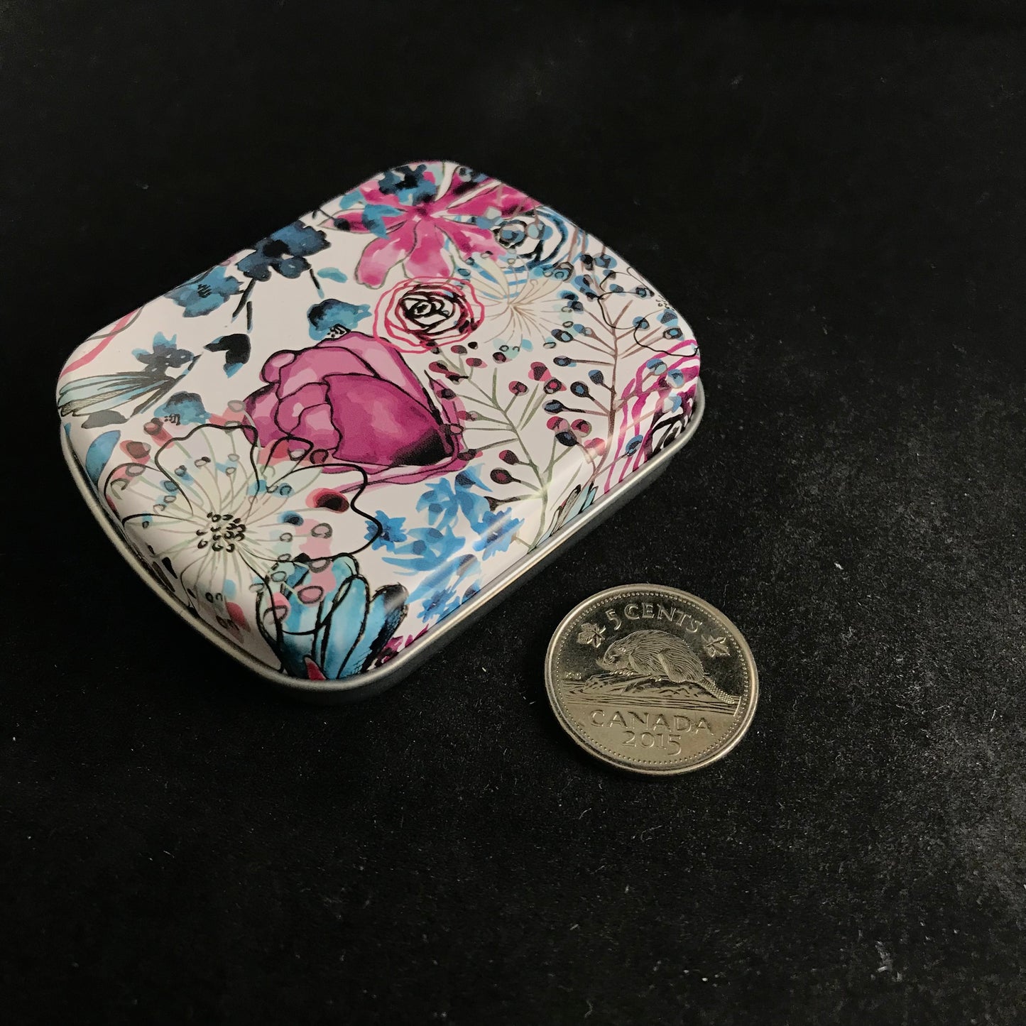 Various Small Patterned Tin Boxes