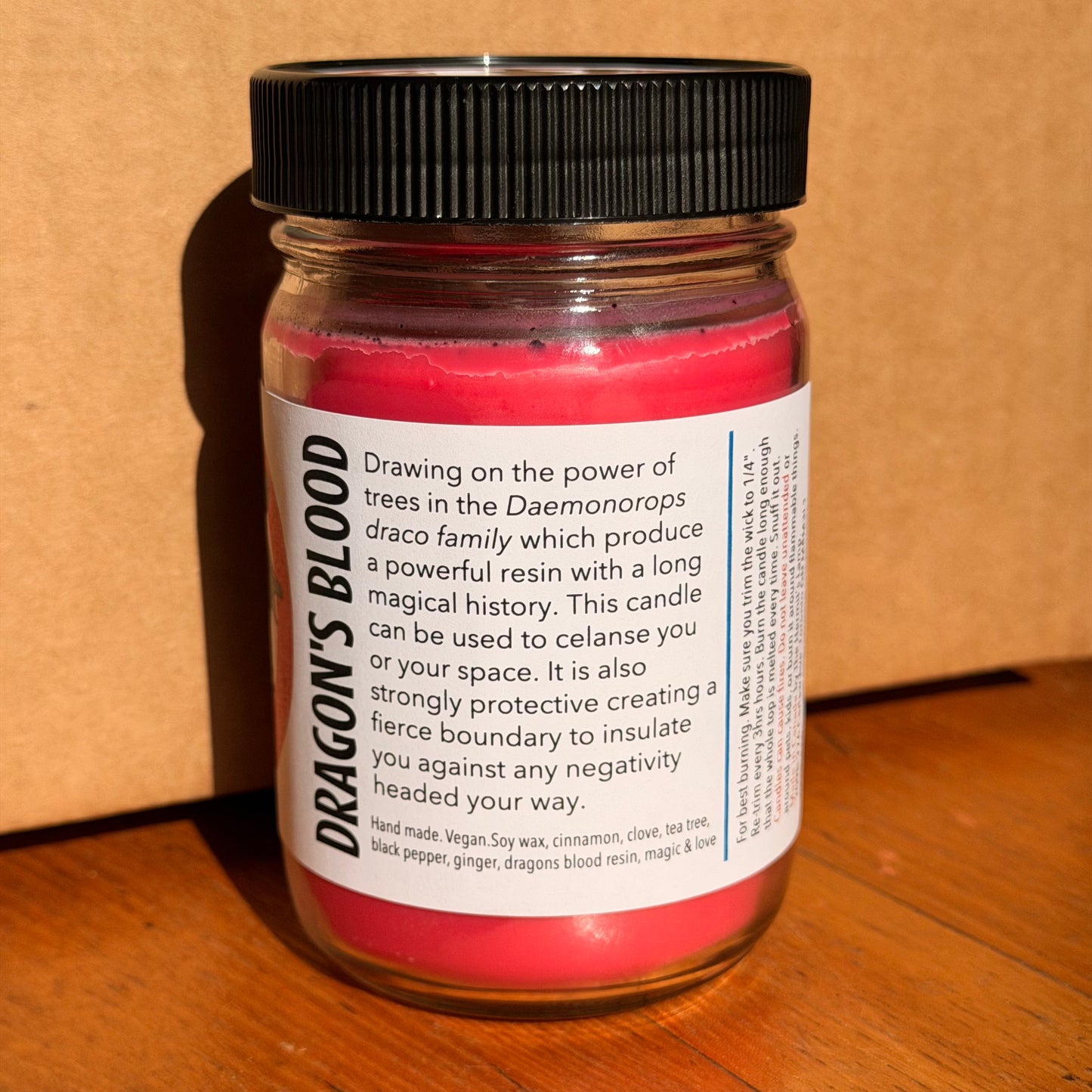 Dragon's Blood 12oz Spell Candle