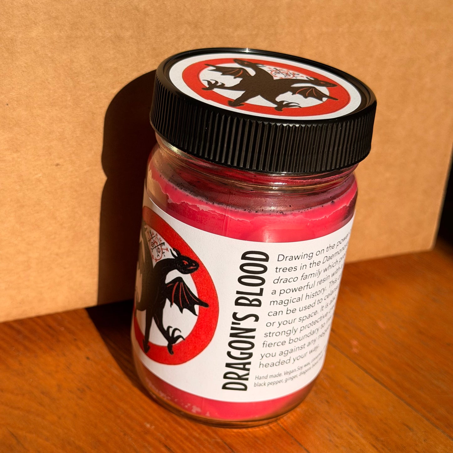 Dragon's Blood 12oz Spell Candle