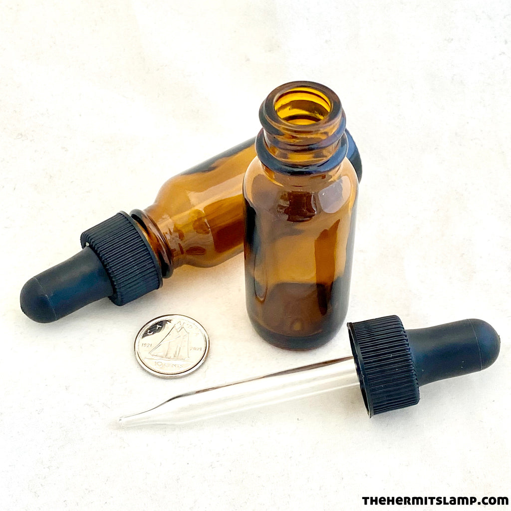 Amber Glass Bottle with Dropper