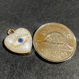 Evil Eye Heart Charms