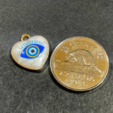 Evil Eye Heart Charms