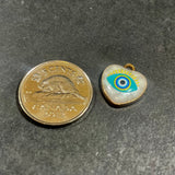 Evil Eye Heart Charms