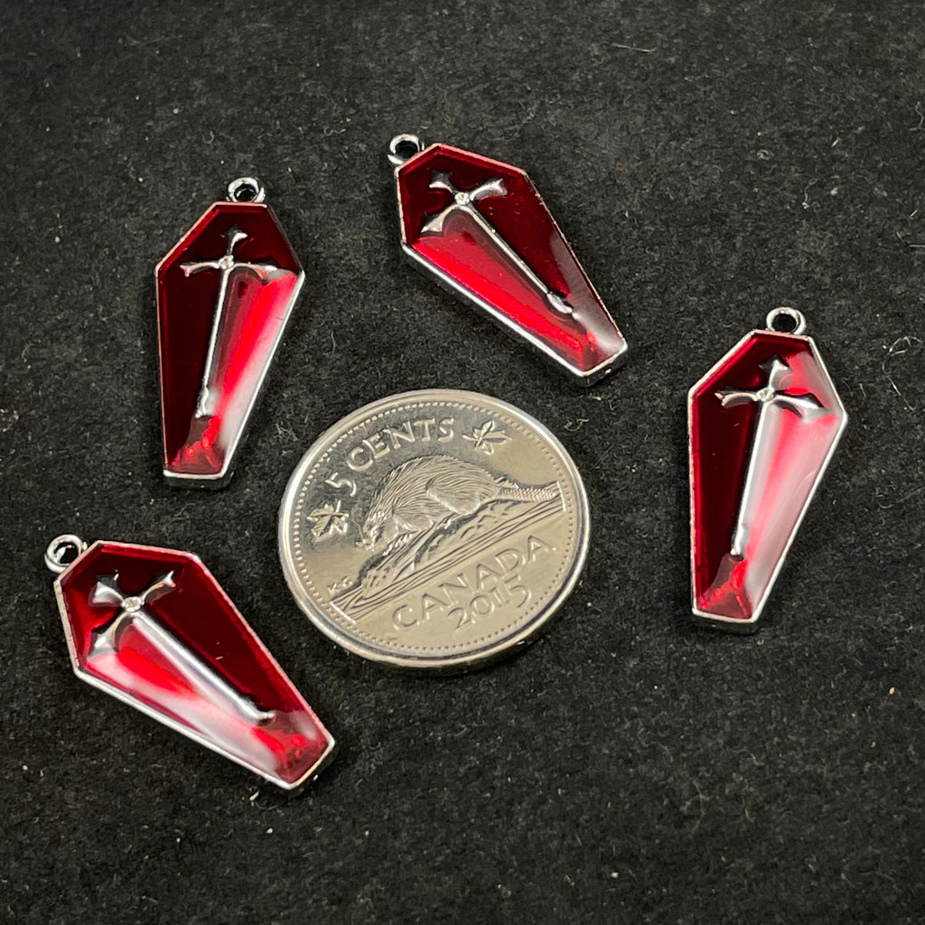 Red Coffin Charm