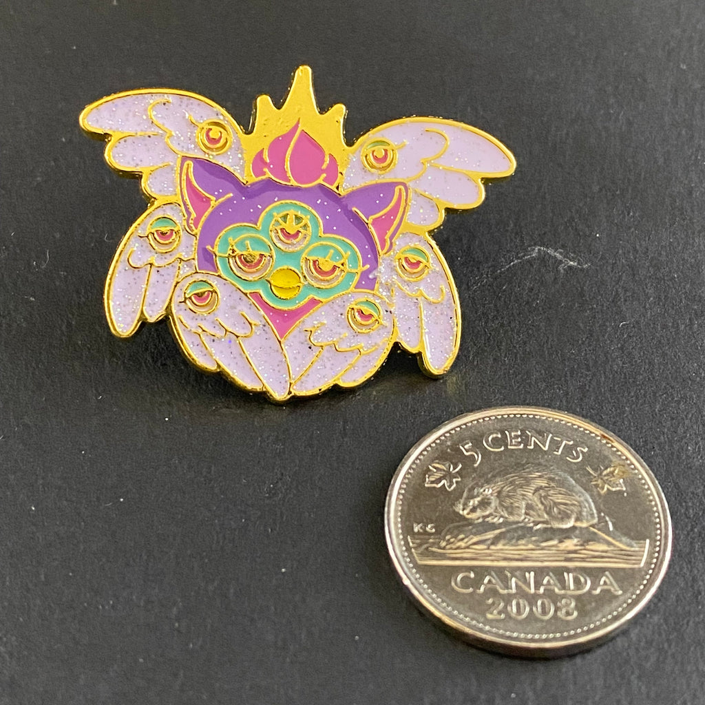 Biblically Accurate Angel Furby Pin