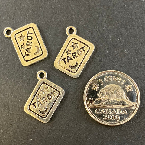 Silver Tarot Card Charms