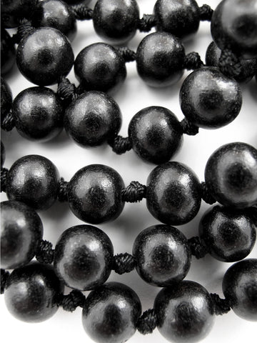 Knotted Ebony Mala