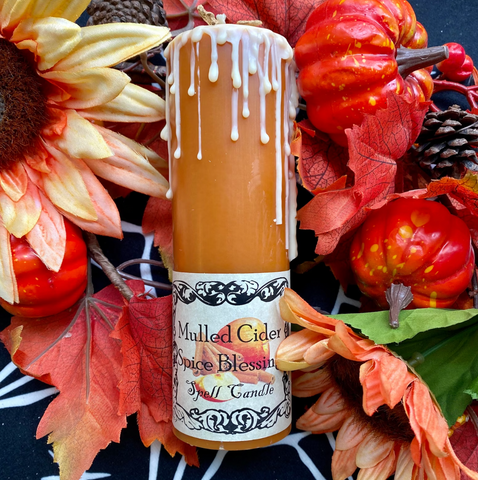 Mulled Cider Pillar Candle by Madame Phoenix