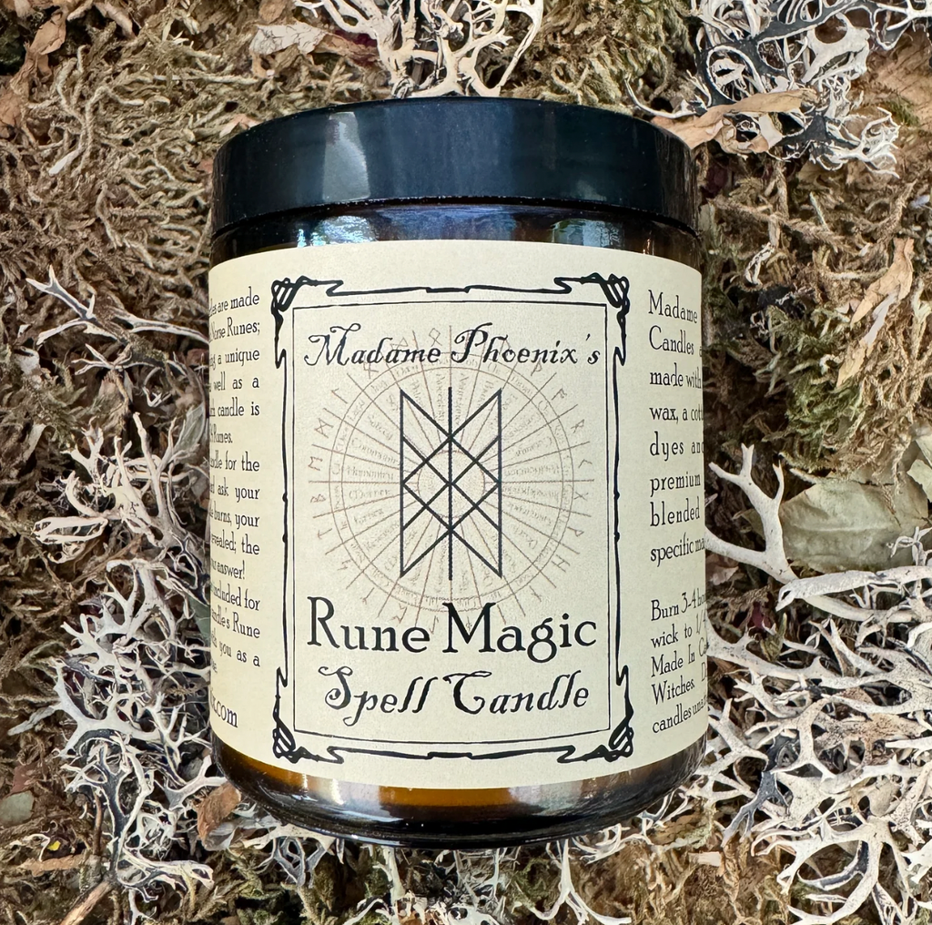 Rune Magic 8 oz Candle by Madame Phoenix