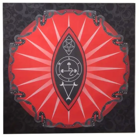 Red Lilith Altar Cloth