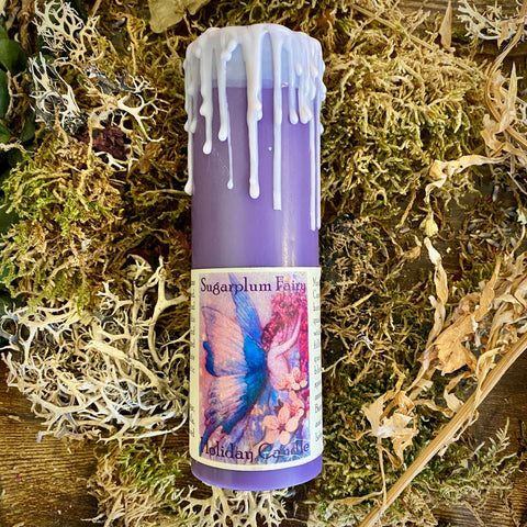 Sugar Plum Fairy Pillar Candle by Madame Phoenix