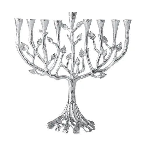 Silvertone Tree of Life Menorah