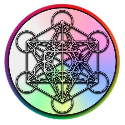 Holographic Metatron's Cube Sticker
