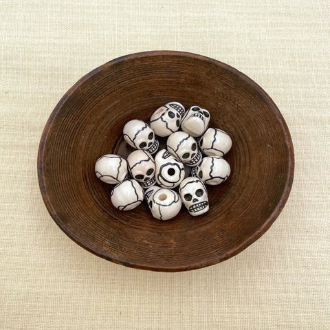 Ceramic Skull Bead