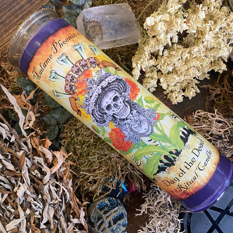 7 Day Candle- Day of the Dead Ritual Candle by Madame Phoenix