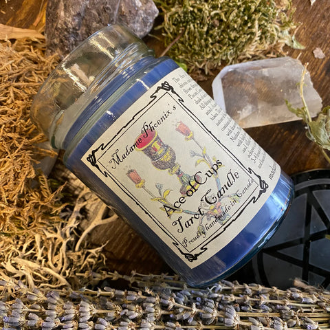 Ace of Cups Tarot Candle by Madame Phoenix