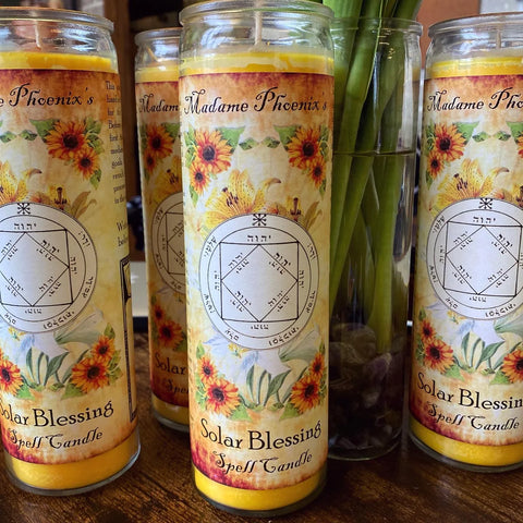 7 Day Candle - Solar Blessing Spell Candle by Madame Phoenix