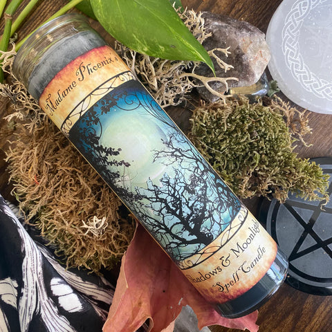 7 Day Candle- Shadows and Moonlight Spell Candle by Madame Phoenix