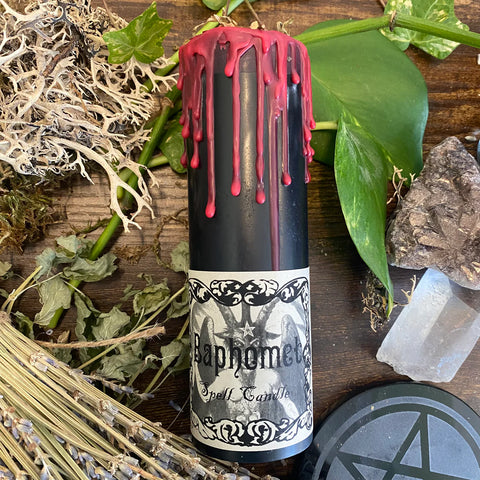 Baphomet Pillar Candle by Madame Phoenix