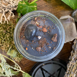 Black Tourmaline Crystal Spell Candle by Madame Phoenix