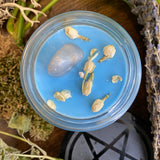Angelite Crystal Candle by Madame Phoenix