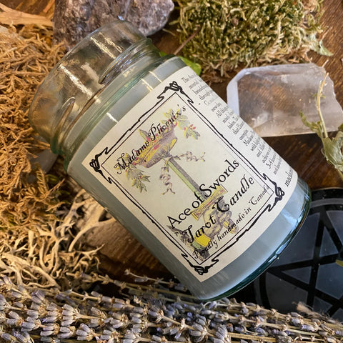 Ace of Swords Tarot Candle by Madame Phoenix
