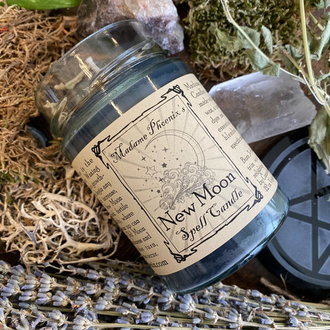 New Moon Spell Candle by Madame Phoenix