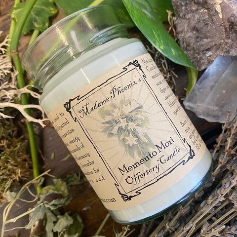 Memento Mori Offering Candle by Madame Phoenix