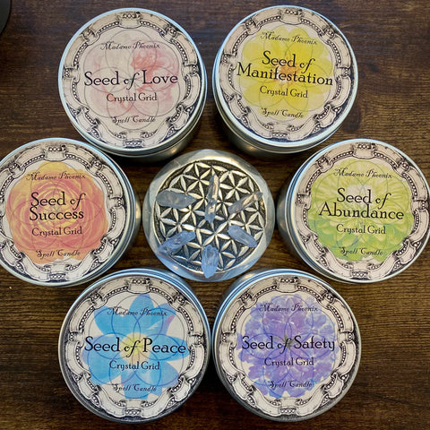 Seed of Life Sacred Geometry Spell Candles by Madame Phoenix