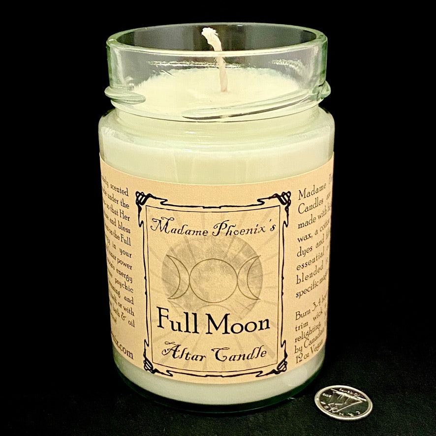 Full Moon Altar Candle by Madame Phoenix