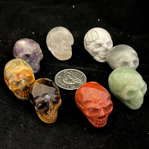 Small 1 inch Crystal Skulls (Multiple Options)